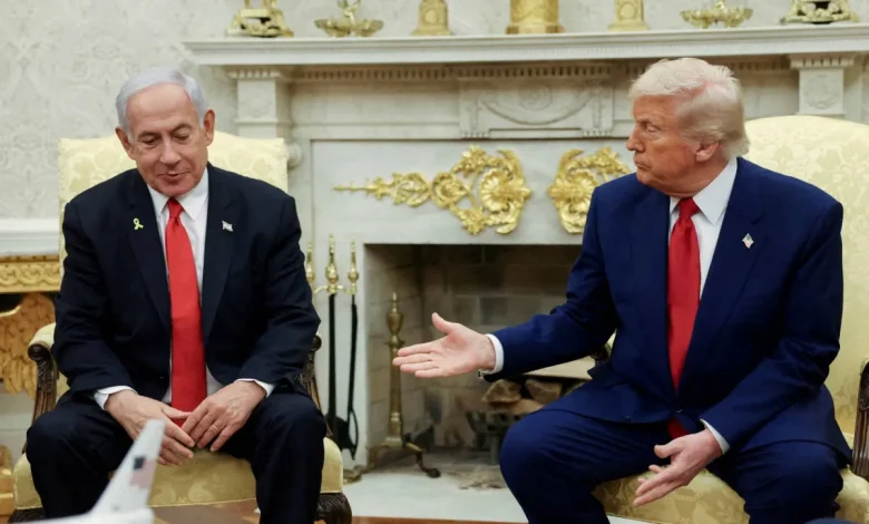 نتنياهو يبحث مع ترمب مقتل دبلوماسيين إسرائيليين في أميركا نتنياهو يبحث مع ترمب مقتل دبلوماسيين إسرائيليين في أميركا